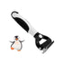 Penguin Dematting Comb for Dogs, Double Sided Shedding and Dematting Undercoat Cat Deshedding Brush with 17+9 Teeth, Cute Cat Matted Fur Remover A...