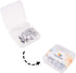 PH PandaHall 100pcs Bezel Pendant Blanks- 50pcs Drop Pendant Trays Photo Charms Cabochons Blanks with 50pcs Glass Cabochons Clear Dome for Wedding...