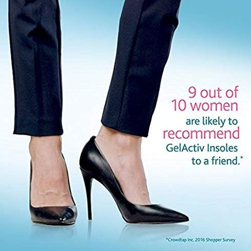 Amope GelActiv Extreme Heels Insoles for Women, 1 pair, Size 5-10...