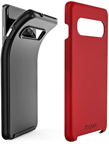 Crave Dual Guard Red Galaxy S10 Case - Shockproof, Dual Layer Protection for Samsung S10...