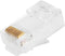 Monoprice Cat6 Plug Solid W/Insert 50U 100pcs/Bag...