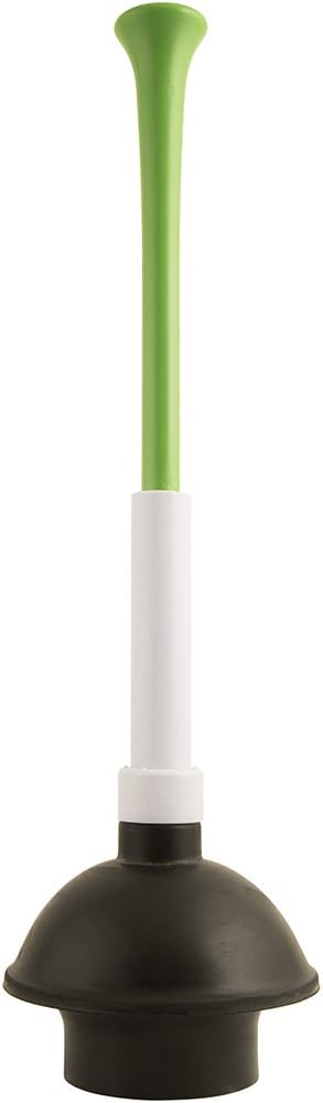 PlumbCraft 14-18-in. Stow-Away Plunger with Adjustable Handle 7503500, Heavy Duty Toilet Plunger for Households, Ergonomic Plunger to Unclog Toile...