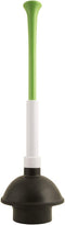 PlumbCraft 14-18-in. Stow-Away Plunger with Adjustable Handle 7503500, Heavy Duty Toilet Plunger for Households, Ergonomic Plunger to Unclog Toile...