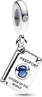 Openable Passport Charms Compatible for Pandora Bracelets 2023 and Necklaces for Women 925 Sterling Silver Jewelry Women's Bead Charms,Birthday Gi...