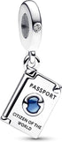 Openable Passport Charms Compatible for Pandora Bracelets 2023 and Necklaces for Women 925 Sterling Silver Jewelry Women's Bead Charms,Birthday Gi...