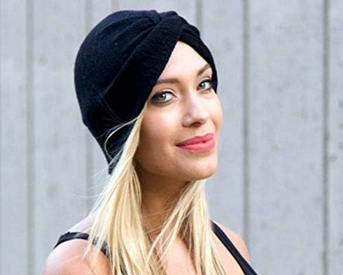 Women's Sleep Turban Pre Tied Cotton Chemo Cap Beanie Turban Headwear for Cancer Patients...