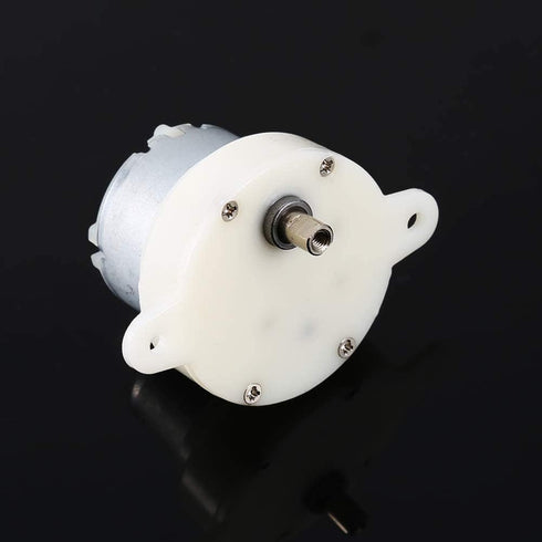 12v DC High Torque Slow Speed Electric Motor Gearbox 3 RPM 4mm Shaft Diameter Micro Slow Down Mute Motor...