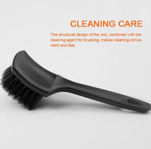 ICSTM Wheel Brush Tire Brush Car Wash Brush Tire Brush Car Carpet Cleaner Used for Cleaning Car Tires, Wheels and Carpets, with a Short Handle Tha...