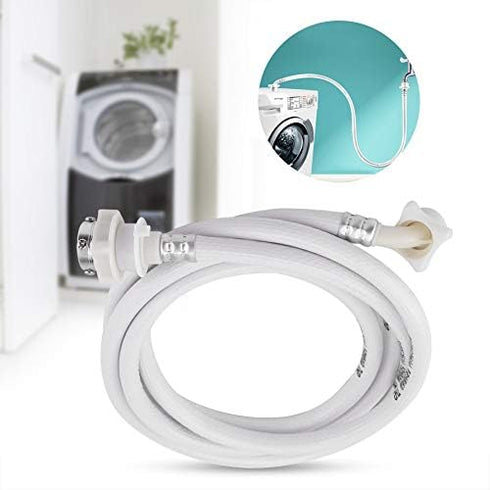 Washing Machine Water Inlet Hose, Washer Pipe Tube Connector White Color Long Length, 6.56ft or 9.84ft(optional)(9.84ft)...