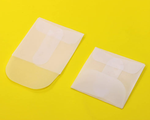 60pcs White Translucent Paper Envelope Bag Mini Butter Paper Pouches Clear Glassine Gift Small Bag for Jewelry Ring Tag Photo Necklace Stud Earrin...