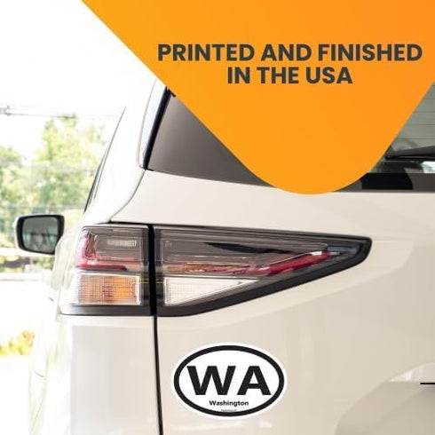 Magnet Me Up WA Washington US State Oval Magnet Decal, 4x6 Inches, Heavy Duty Automotive Magnet for Car Truck SUV, Any Magnetic Surface, The Everg...
