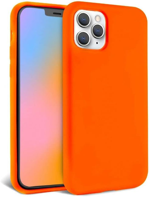FELONY CASE - iPhone 11 Pro Case - Neon Orange Silicone Phone Cover | Liquid Silicone with Anti-Scratch Microfiber Lining, 360° Shockproof Protect...