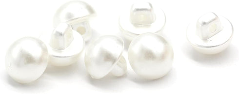 10mm White Round Pearl Buttons for Clothing, Shirts, Skirts, Collar, Cuff, Handmade Decorations, Sewing Supplies (50pcs 10mm(0.394inch))(White)...
