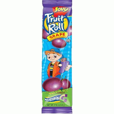 Variety pack of seven (7) 0.75oz Jovy Fruit Roll Snacks: Cherry, Raspberry, Strawberry, Watermelon, Grape, Green Apple and Mango...