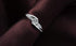 Uloveido 2 pcs His and Hers Matching Engagement Rings Set with Round Cubic Zirconia Platinum Plated Couples Wedding Ring J045...