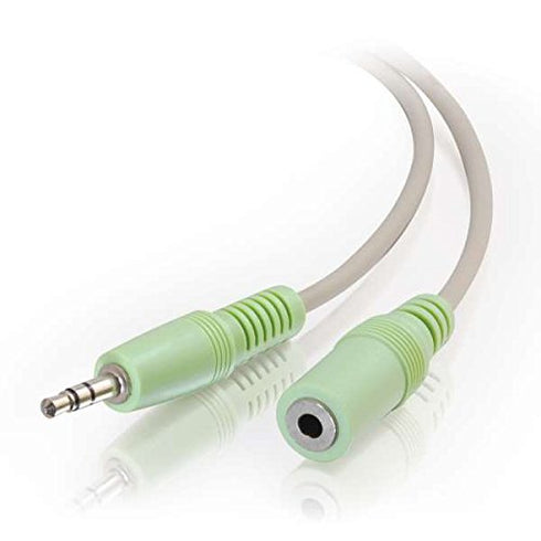 C2G 27408 3.5mm M/F Stereo Audio Extension Cable (PC-99 Color-Coded) (6 Feet, 1.82 Meters) Beige...