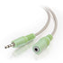 C2G 27408 3.5mm M/F Stereo Audio Extension Cable (PC-99 Color-Coded) (6 Feet, 1.82 Meters) Beige...