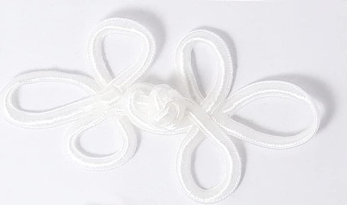 Chinese Frogs Button Closures Hook & Eye Fastener - Sewing Quilting Renaissance Dance Hawaiian Bridal Costumes Outfit Drapery Home Decor- WHITE - ...