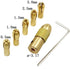 Mesee 3 Set 0.5-3mm Brass Drill Chuck Set Small Electric Drill Bit Collet Mini Twist Drill Chucks Adapter for Rotary Tools Fits 3.17mm Motor Shaft...