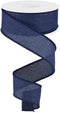 Solid Canvas Wired Edge Ribbon, 10 Yards (Navy Blue, 1.5 Inches)...