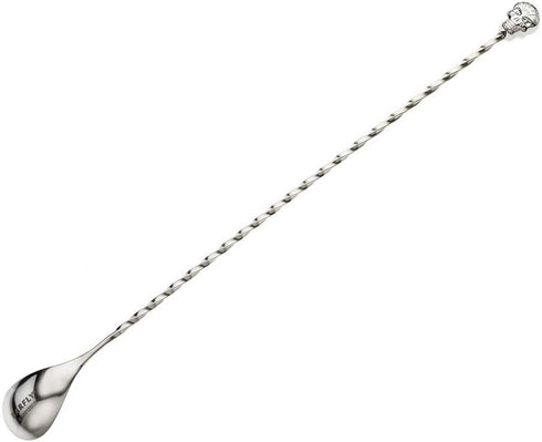 Barfly 13-Inch Bar Spoon, Sugar Skull End...