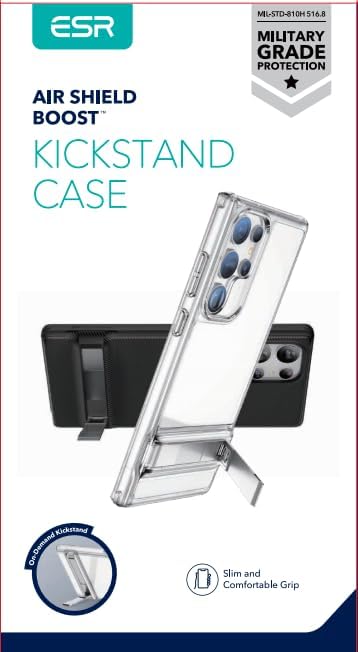 ESR for Samsung Galaxy S23 Ultra Case, Phone Case with Stand, 3 Stand Modes, Military-Grade Drop Protection, Slim Cover, Ultra, Boost Kickstand, B...