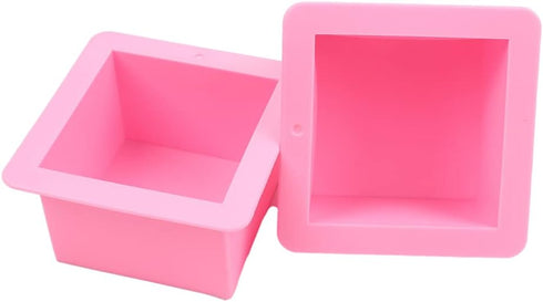 BAKER DEPOT 500ML Silicone Mold for Handmade Soap Mold Toast Mold Bread Mould, Set of 2...