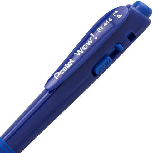 Pentel Wow! Retractable Ballpoint Pen, (1.4mm) Bold Line, Assorted Ink Colors, 5 Pack...