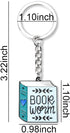 Siopue Book Lover Christmas Gifts for Men Women Bookworm Keychain for Book Club Reading Groups Birthday Gifts for Friends Girls Boys Bibliophile K...