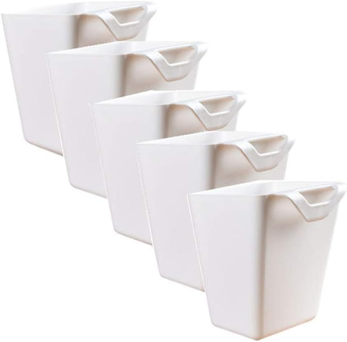 5pcs Hanging Cup Holder,Rolling Cart Accessories Utility cart Accessories Hanging Bins,Hanging Flower Pots,Space Saver,Storage Bucket Desktop Cont...