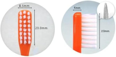 Japanese Toothbrush Oral Care Tuft24 Capless Pack of 10 Soft for Healthy Gums and Strong Brushing Pressure...