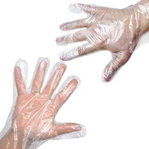 GENDA 500pcs Plastic Gloves Disposable Latex and Powder Free Food Gloves Disposable Perfect for Food Prep in Kitchen for Cooking Service, Cleaning...