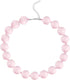 Chunky Pink Beaded Choker Necklace for Women Y2k Funky Bubblegum Adjustable Bead Necklace for Men Best Jewelry Gift for Teens Girls...