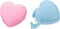 Candy Color Tape Dispenser, Cute Roll Heart-Shaped Tape Organizer Desk for Home Office or School Supply (2Pcs Heart)...