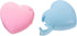 Candy Color Tape Dispenser, Cute Roll Heart-Shaped Tape Organizer Desk for Home Office or School Supply (2Pcs Heart)...
