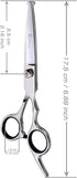 Chibuy Dog Grooming Scissors with Safety Round Tips, 4CR Stainless Steel Heavy-duty titanium coated Professional Pet Grooming Scissors for Dogs, C...