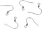 LiQunSweet 500 PCS Stainless Steel French Style Ear Wire Fish Hook Earring Earwires 17x17.5x2.5mm with Coil for DIY Dangle Earring Craft Jewelry M...