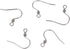 LiQunSweet 500 PCS Stainless Steel French Style Ear Wire Fish Hook Earring Earwires 17x17.5x2.5mm with Coil for DIY Dangle Earring Craft Jewelry M...