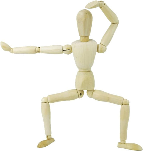 HSOMiD 12'' Artists Wooden Manikin Jointed Mannequin Perfect for Home Decoration/Drawing The Human Figure (A)...