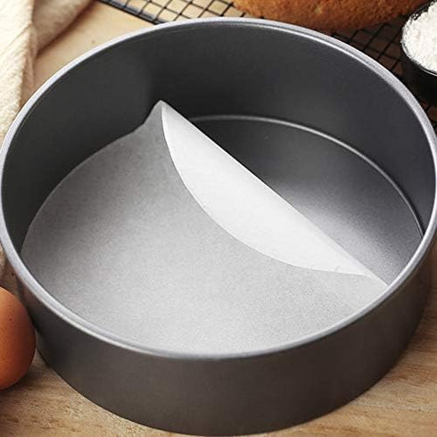Ergonflow 100 Sheets Parchment Paper Rounds 6" and 8" Diameter-Non-Stick Cake Pan Liner Circles,Cookie Baking Sheets,Precut for Cake Baking, White...