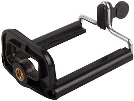 3 Pack Monopod Head Mobile Phone Holder Universal U-Shaped Clip Bracket with 1/4"-20 Screw Hole Mount Stand Adapter for Tripod for Smartphone iPho...