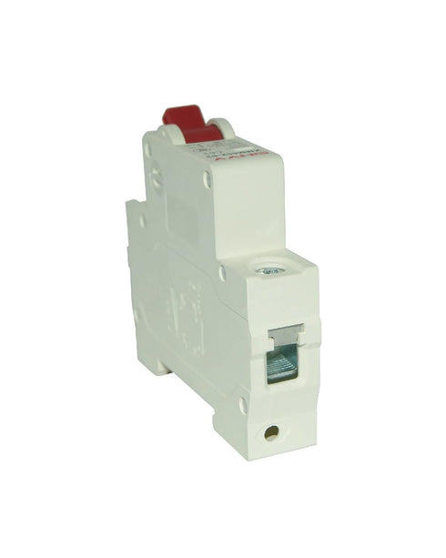 DC Miniature Circuit Breaker 10A 500V 1 Pole, DIN Rail Mount for Battery and Solar System, Red...