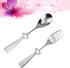 OSALADI Stainless Steel Flatware Set Hollow Heart Spoon Fork Silverware Dinner Utensils Tableware Portable Travel Camping Cutlery Random Style...