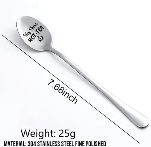 Tea Spoon Gift for Tea Lovers Best Friend Christmas Birthday Gifts for Daughter Son Couples Valentines Day Gift for Him Her Friend Engraved Spoons...