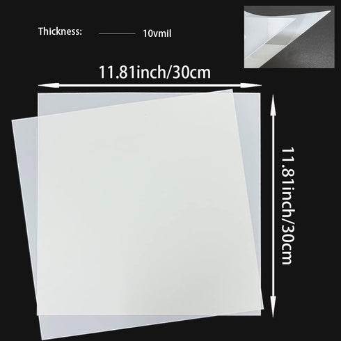 10 Pcs 10 Mil Blank Stencil Sheets, 12 x 12 Inches Mylar Templates Material for Stencils, Reusable Accetate Sheets for Crafts, Clear Craft Plastic...