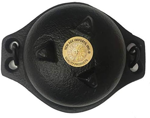 Cast Iron Cauldron w/Handle, Ideal for smudging, Incense Burning, Ritual Purpose, Decoration, Candle Holder, etc. (4" Diameter Handle to Handle, 2...