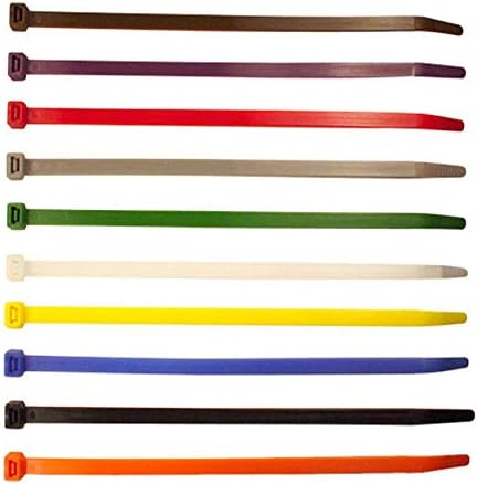 6 Inch Red Zip Ties (100 Pieces), 40lb Strength, Nylon Cable Wire Ties...
