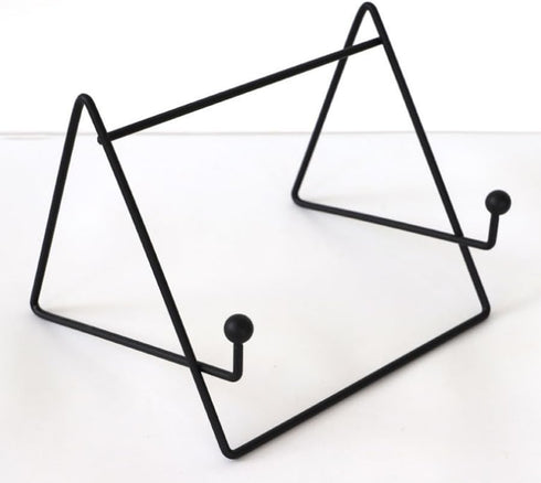 Metal Kitchen Cookbook Stand, Recipe Book Holder, Tablet Holder, Cookery Book Easel, Magazine Holder for Kitchen Counter and Table Black...