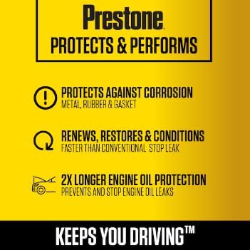 Prestone Stop Leak Additive Engine Oil 12 oz bottle...