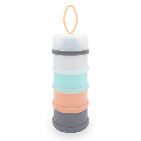 Baby Formula Dispenser, Formula Container, BPA Free, 4 Layers, Baby Feeding Travel Storage Container, Portable Milk Powder Dispenser Container, No...